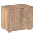 Rauch Alabama 2 Drawer Bedside Cabinet - Sonoma Oak