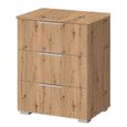 Rauch Alabama 3 Drawer Bedside Cabinet - Artisan Oak