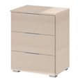 Rauch Alabama 3 Drawer Bedside Cabinet - Champagne