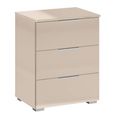 Rauch Alabama 3 Drawer Bedside Cabinet - Champagne