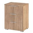 Rauch Alabama 3 Drawer Bedside Cabinet - Sonoma Oak