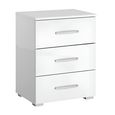 Rauch Alegro 3 Drawer Bedside Cabinet - Alpine White