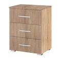 Rauch Alegro 3 Drawer Bedside Cabinet - Sonoma Oak