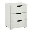 Rauch Arnstein 3 Drawer Bedside Cabinet - Alpine White