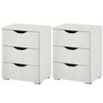 Rauch Arnstein 3 Drawer Bedside Cabinet - Set of 2 - Alpine White