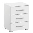 Rauch Base 3 Drawer Bedside Cabinet - Alpine White