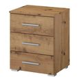 Rauch Base 3 Drawer Bedside Cabinet - Artisan Oak