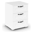 Rauch Cottage 3 Drawer Bedside Cabinet - Alpine White