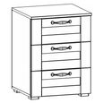 Rauch Cottage 3 Drawer Bedside Cabinet - Alpine White