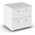 Rauch Evelyn 2 Drawer Bedside Cabinet - Alpine White
