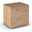 Rauch Evelyn 2 Drawer Bedside Cabinet - Sonoma Oak