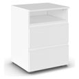 Rauch Joel 2 Drawer Bedside Cabinet - Alpine White