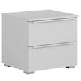 Rauch Monostar 2 Drawer Bedside Cabinet - Alpine White