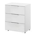 Rauch Texas 3 Drawer Bedside Cabinet - Alpine White