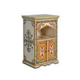 Raya Bedside Cabinet - Mango Wood - Painted - 2 Door
