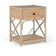 Revak Bedside Table - Natural Rattan - 1 Drawer