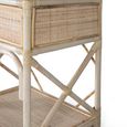 Revak Bedside Table - Natural Rattan - 1 Drawer