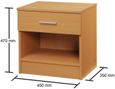 Rico Costa 1 Drawer Bedside Cabinet - Variant Available