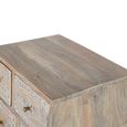 Savona Bedside Cabinet - Mango Wood - 5 Drawer