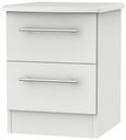 Sherwood Grey 2 Drawer Bedside Cabinet