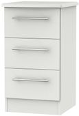 Sherwood Grey 3 Drawer Bedside Cabinet