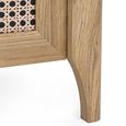 Sydney Bedside Cabinet - 2 Drawer - Faux Rattan
