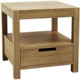 Taranto Bedside Table - Oak