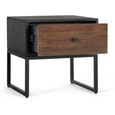 Venedocia Bedside Table - 1 Drawer - Mango Wood