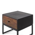 Venedocia Bedside Table - 1 Drawer - Mango Wood