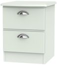Victoria Grey 2 Drawer Bedside Cabinet