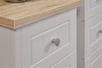 Vienna Cashmere 3 Drawer Bedside Cabinet