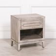 Bedside Table - Washed Mango Wood - 1 Drawer