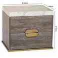 Westin Bedside Cabinet - 2 Drawer - Marble Top - Variation Available