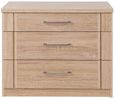 Luxor 3+4 Bedside Cabinet - 3 Drawer - Rustic Oak