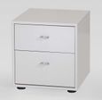 Tokio Bedside Cabinet - 2 Drawer - Alpine White Front - Variation Available