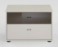 Tokio Bedside Cabinet - 2 Drawer - Alpine White - Variation Available