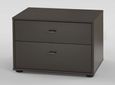 Tokio Bedside Cabinet - 2 Drawer - Carcase Color Front - Variation Available