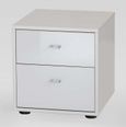 Tokio Bedside Cabinet - 2 Drawer - Glass Front - Variation Available