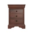 Antoinette Bedside Cabinet - 3 Drawer - Cherrywood