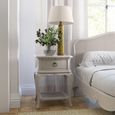 Etienne Bedside Table - 1 Drawer - Grey