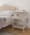 Ivory Bedside Table - 1 Drawer