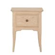 Toulon Bedside Table - 1 Drawer - Oak