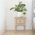 Toulon Bedside Table - 1 Drawer - Oak