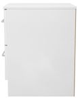 Worcester White 2 Drawer Bedside Cabinet