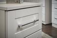 York Cashmere 3 Drawer Bedside Cabinet
