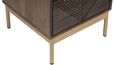 Zaine Walnut 2 Drawer Bedside Cabinet