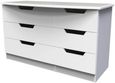 Bella White 6 Drawer Midi Dresser