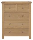 Hayley Chest - 2+3 Drawer - Oak