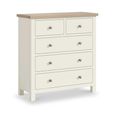 Modern Chest - 2+3 Drawer - White Painted
