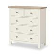 Modern Chest - 2+3 Drawer - White Painted